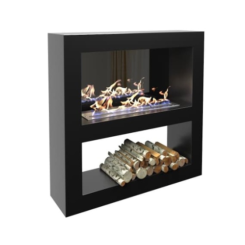 Биокамин "Русский огонь" Лобби 1200 настенный с защитным и декоративным стеклом