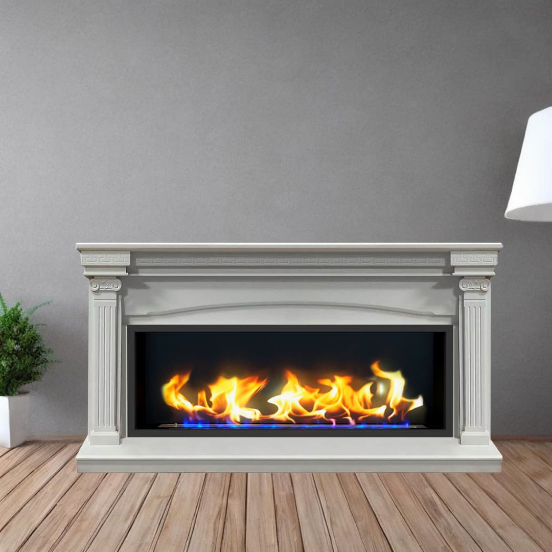 Биокамин в линейном портале "Русский огонь" Николь с защитным стеклом по цене 104 600 руб.