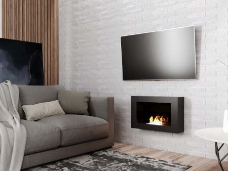 Биокамин "Русский огонь" Лайт 650N настенный с защитным стеклом по цене 18 450 руб.